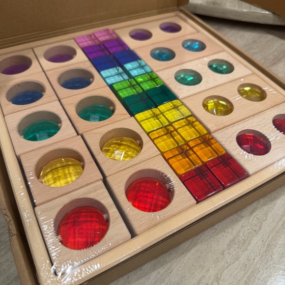 Colorful Wooden Block Set - Picture 2 of 7